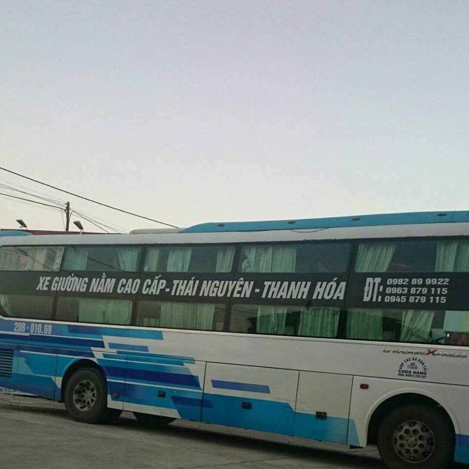 nhà xe thông thái xe giường nằm tuyến thanh hóa đi thái nguyên