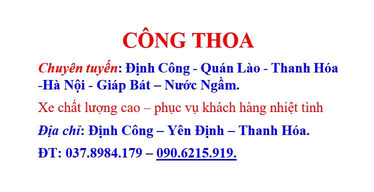 nha xe cong thoa