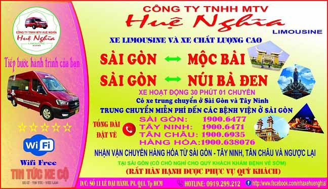 Nhà xe Huệ Nghĩa - Lịch Trình - Giá Vé Hôm Nay Lịch trình di chuyển của nhà xe Huệ Nghĩa
