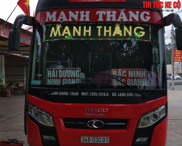 nhà xe mạnh thắng hải dương