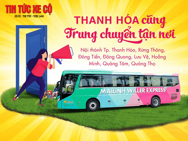 hình ảnh xe khách mai linh willer